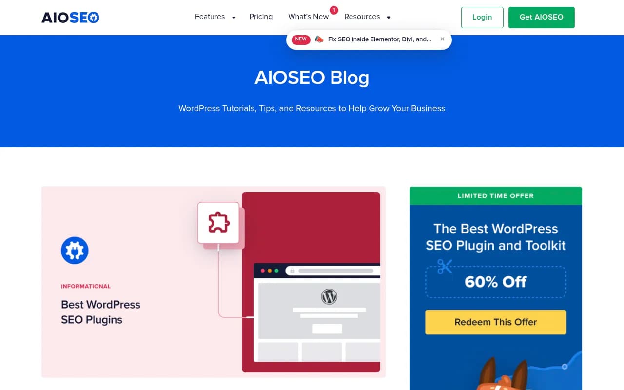 AIOSEO's roundup of the best WordPress SEO plugins, a useful reference for feature comparisons