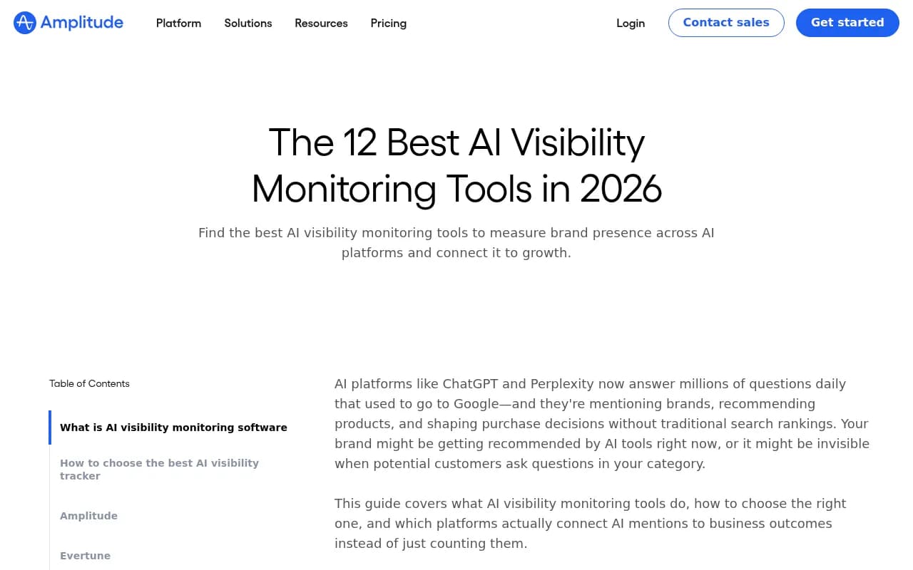 AI visibility monitoring tools comparison overview