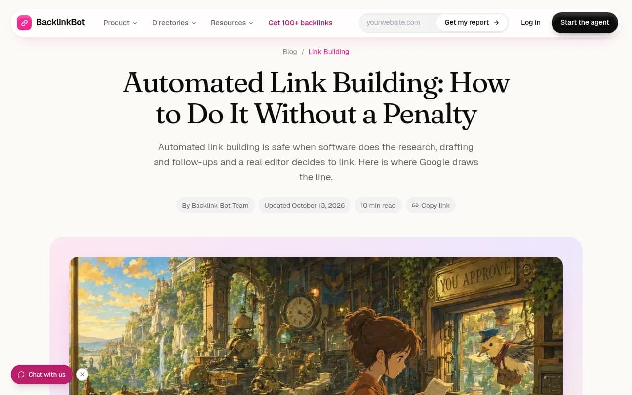 BacklinkBot guide on automating link building without a penalty