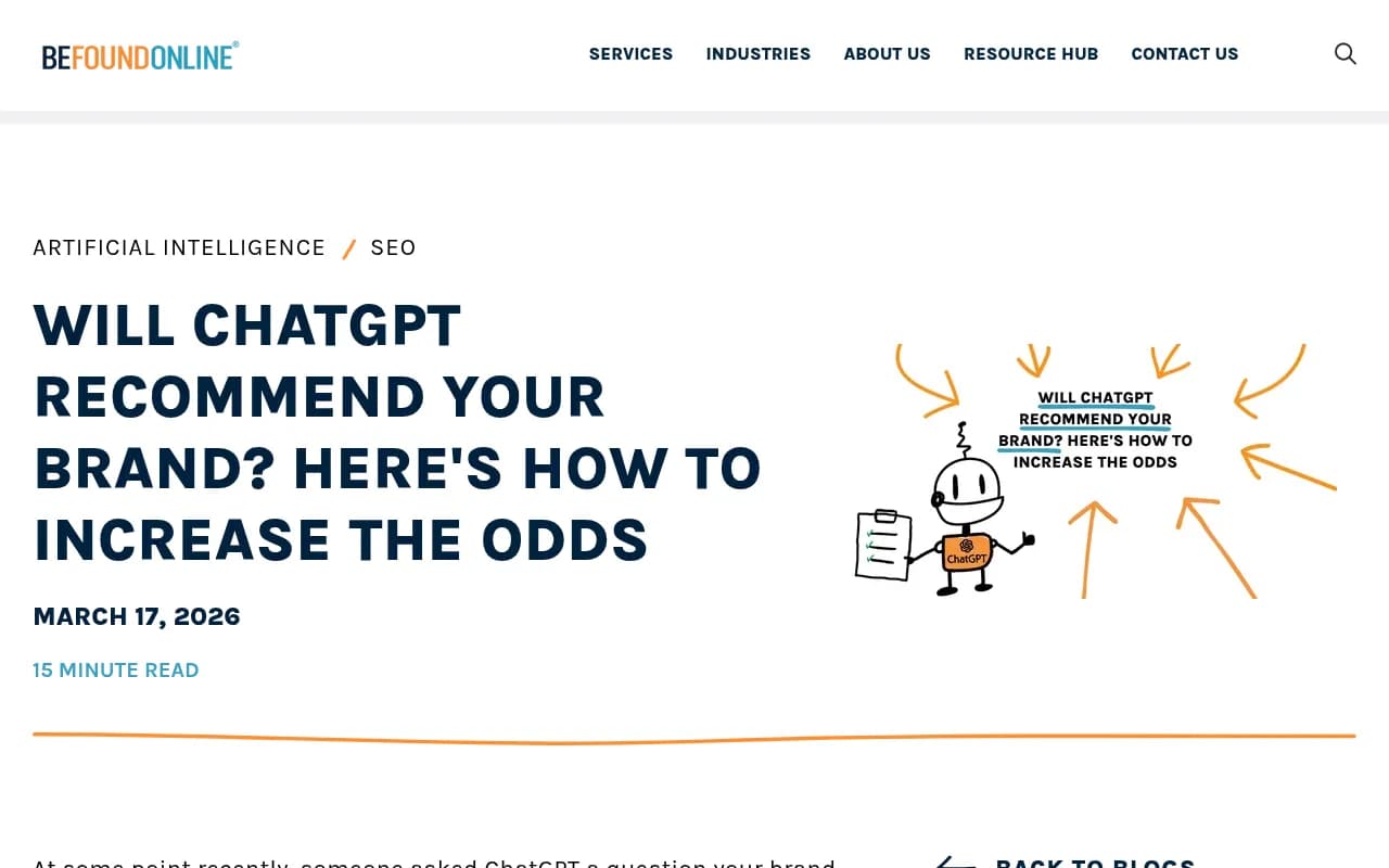 Research on how brands get recommended by ChatGPT