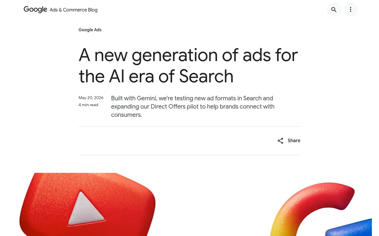 New ad formats built with Gemini coming to Google Search, announced at Google Marketing Live