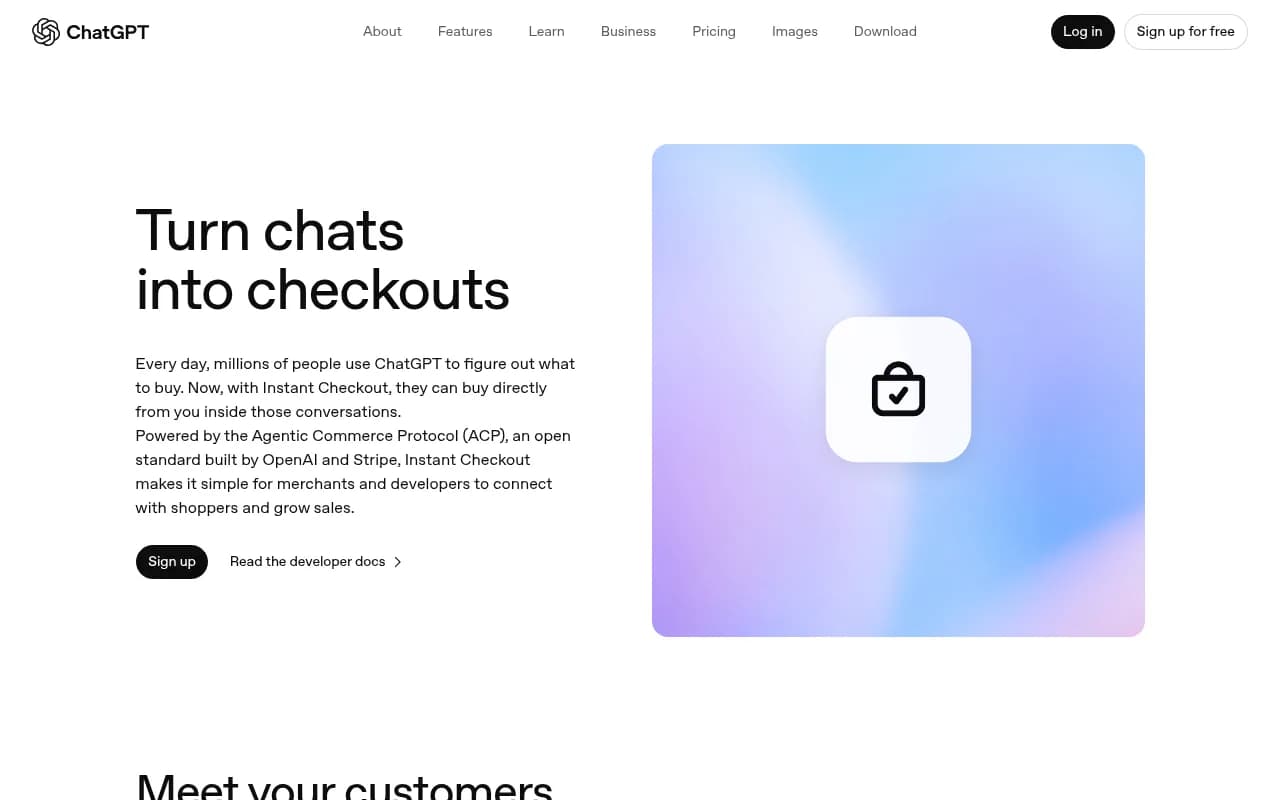 ChatGPT Instant Checkout interface