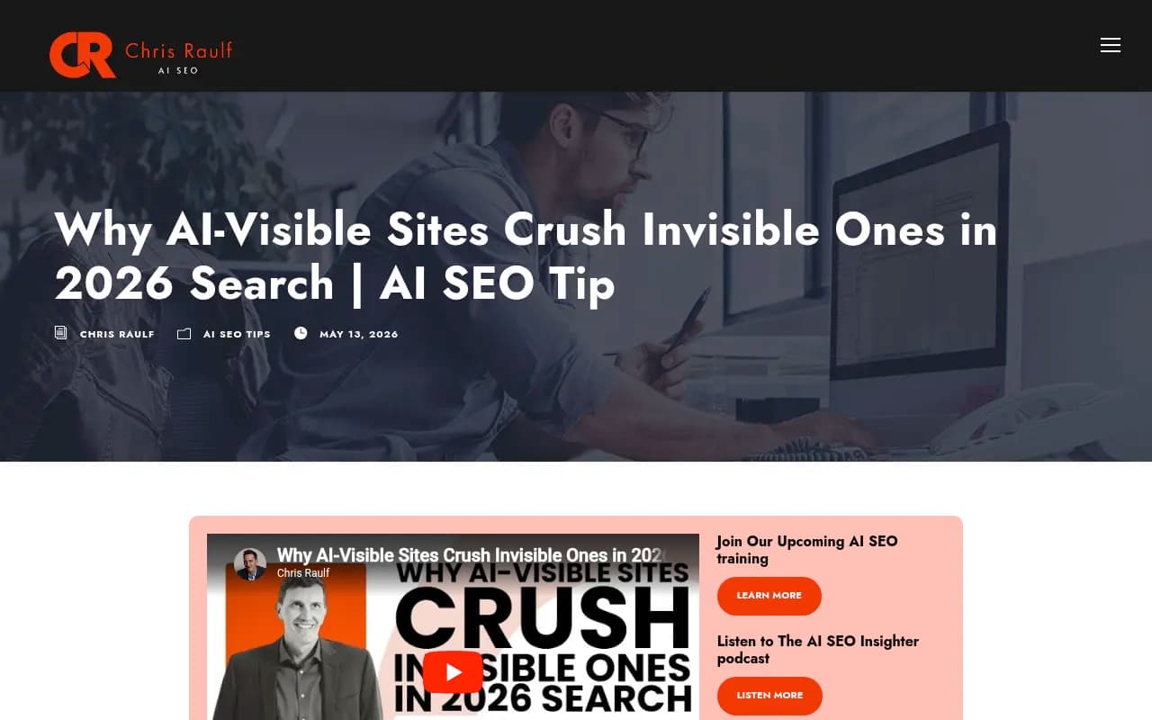 Data from 858,000 websites showing AI-crawled sites generate significantly more traffic, form submissions, and click-to-call events
