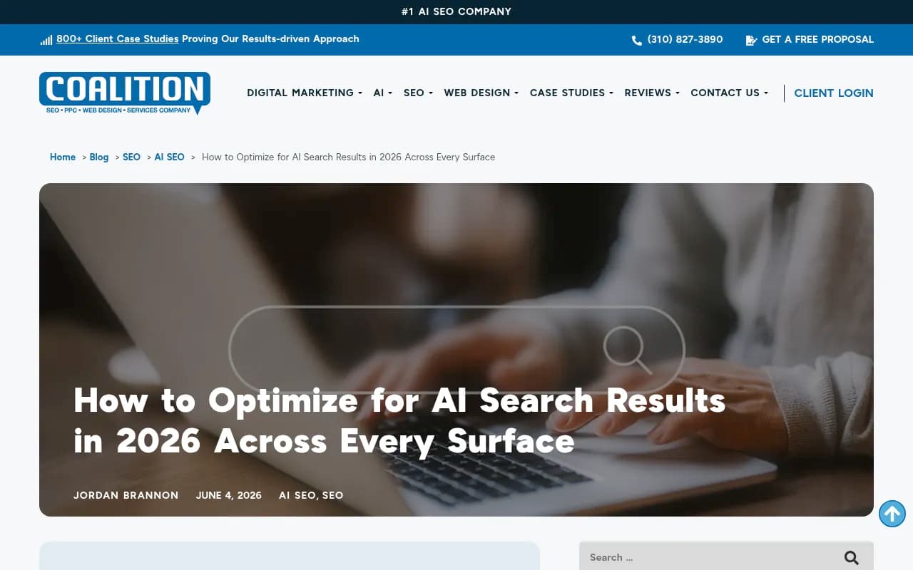 AI visibility guide for brands in 2026 showing how content structure and entity signals influence citations