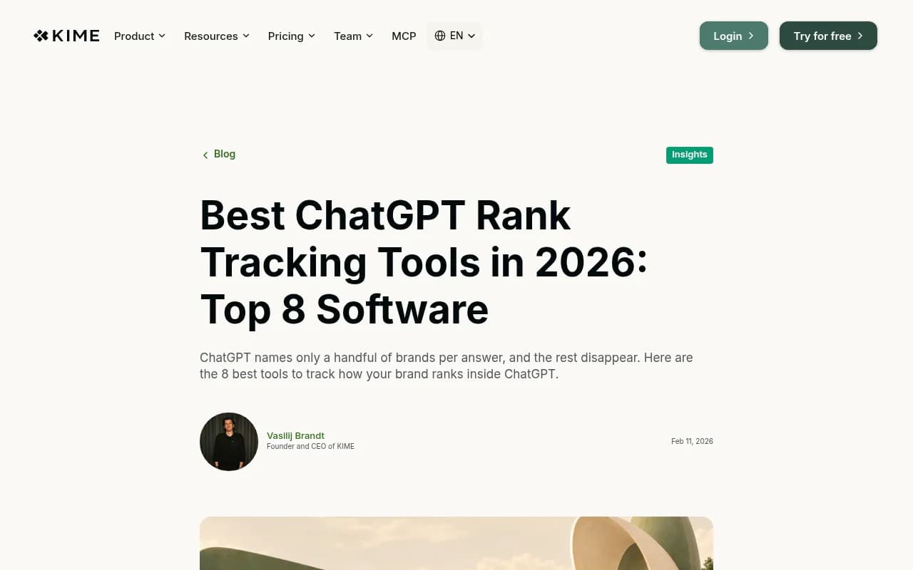 KIME's roundup of ChatGPT rank tracking tools with pricing for each