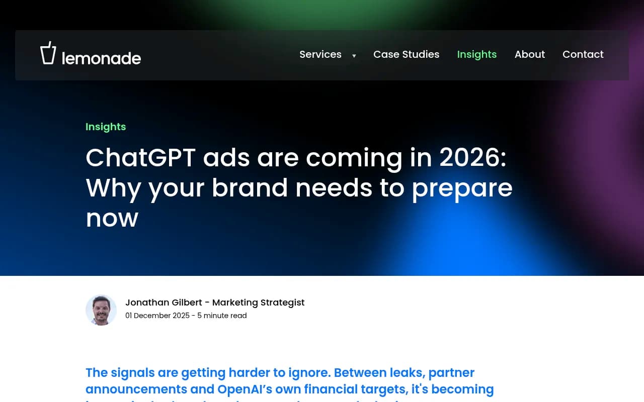 ChatGPT advertising and shopping features being tested in 2026