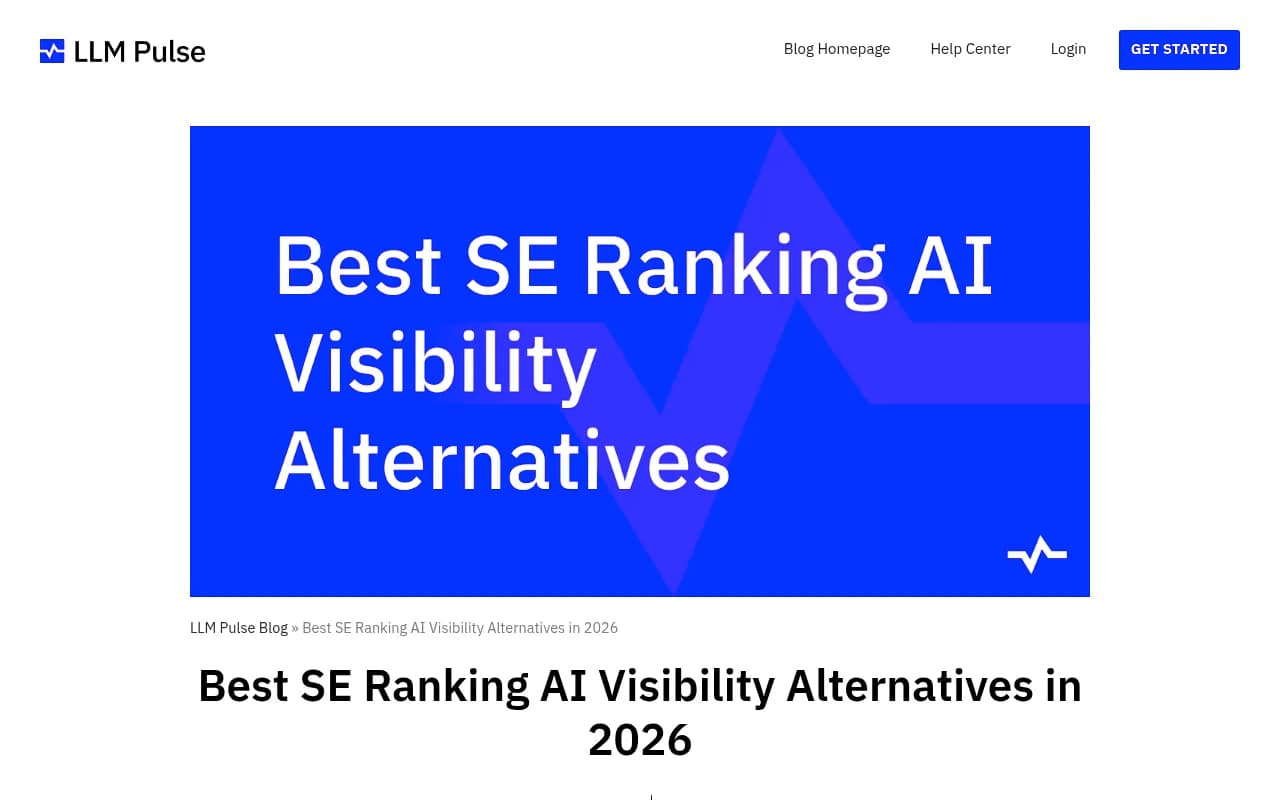 SE Ranking AI visibility alternatives comparison overview