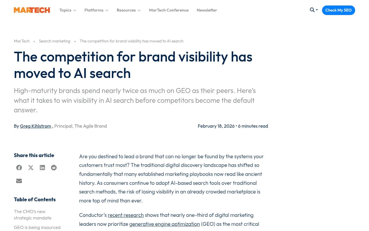 AI visibility and GEO market trends