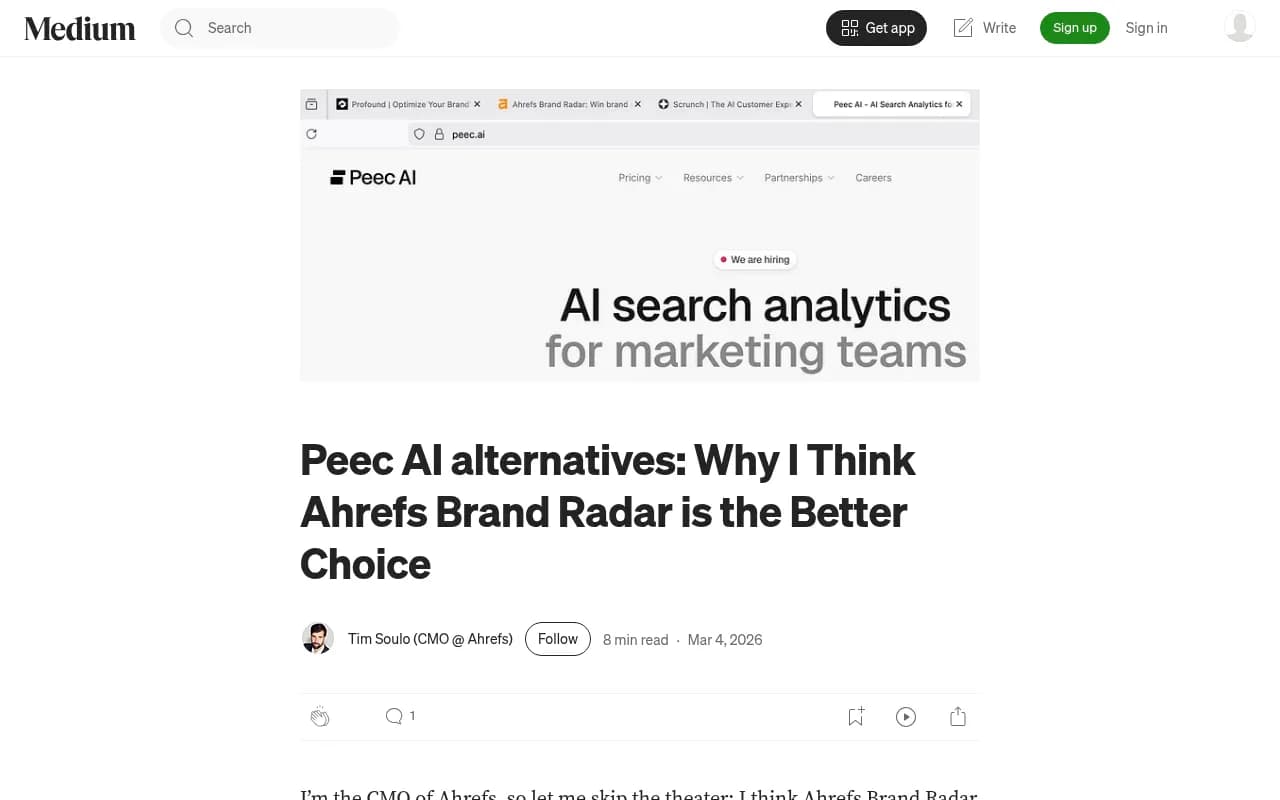 Ahrefs CMO Tim Soulo's take on the GEO tool landscape