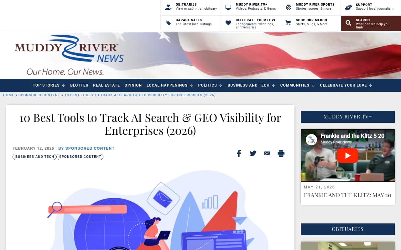 AI search visibility tools comparison for enterprise teams in 2026