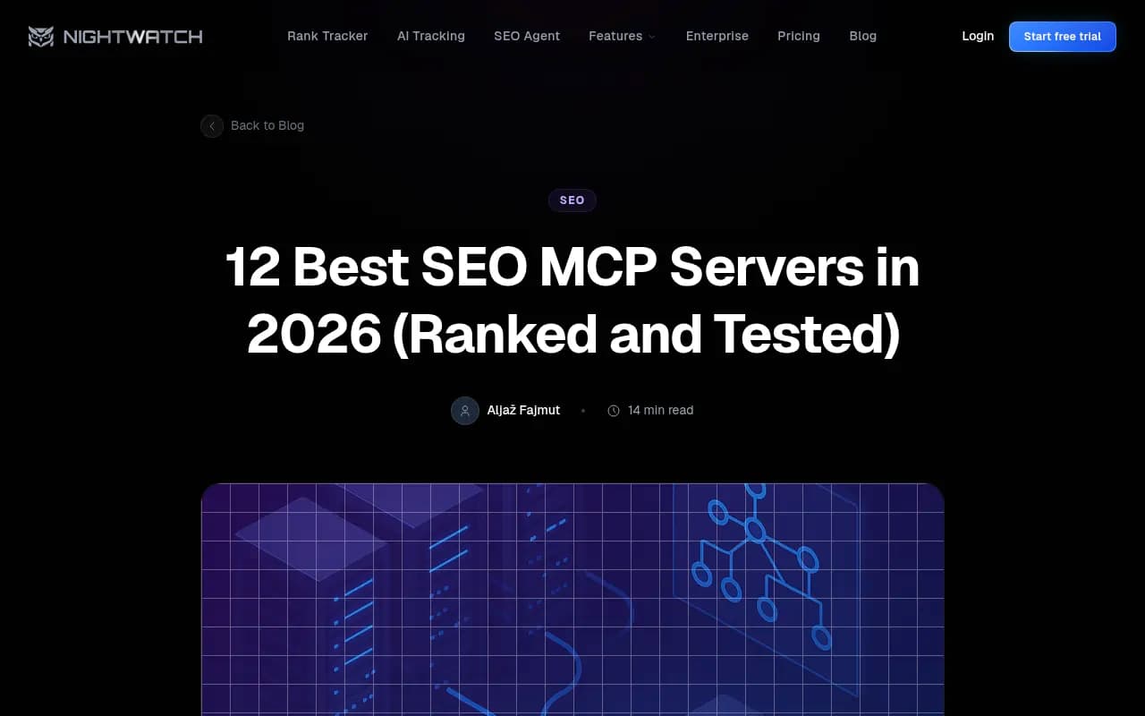 Nightwatch's ranked list of 12 SEO MCP servers