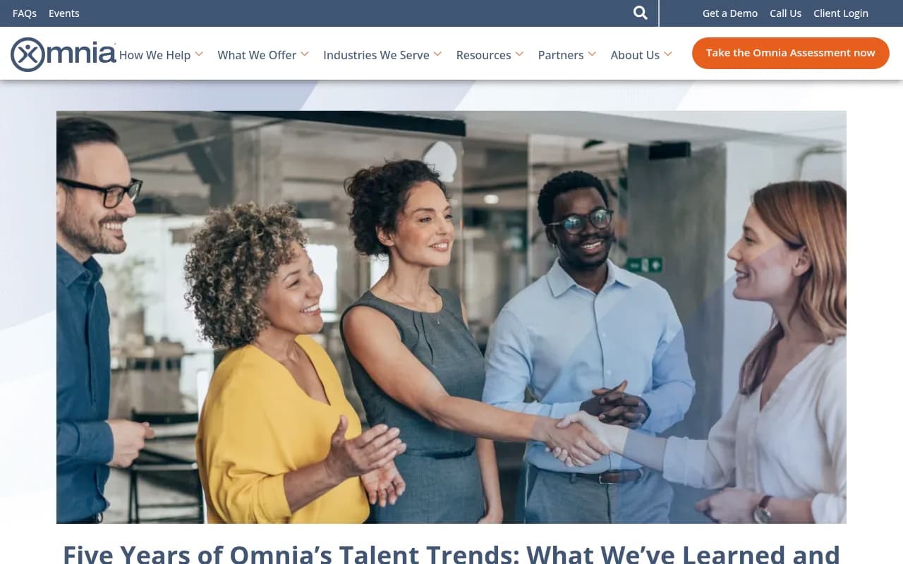 Omnia Talent Trends 2026 research showing the AI acceleration vs. talent readiness gap across SMBs
