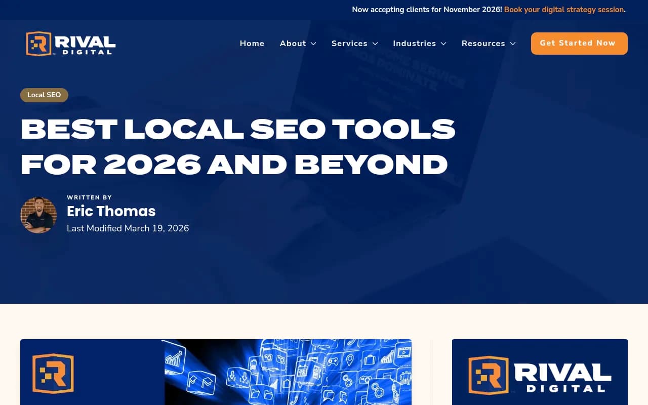 Rival Digital's guide to local SEO tools for home service businesses highlights Google Business Profile and geo-grid tools like LocalFalcon