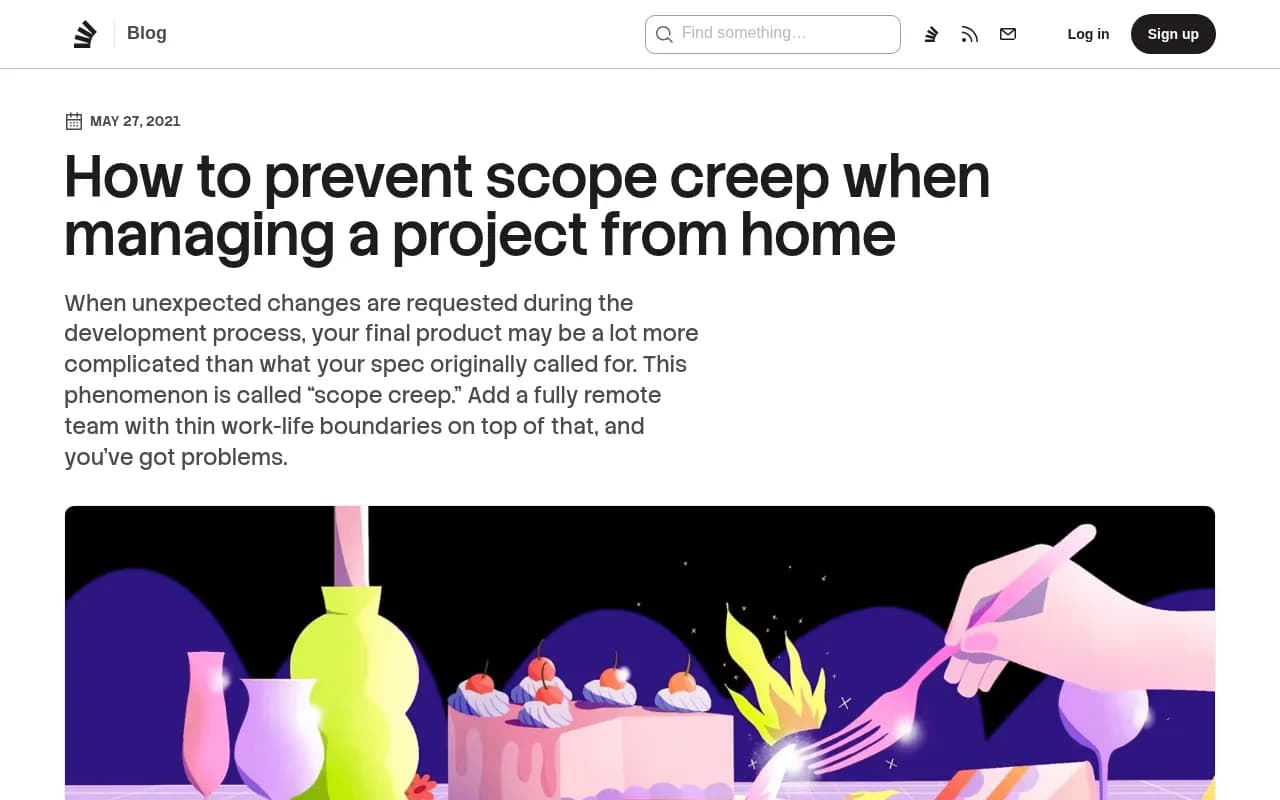 Preventing scope creep when managing a project