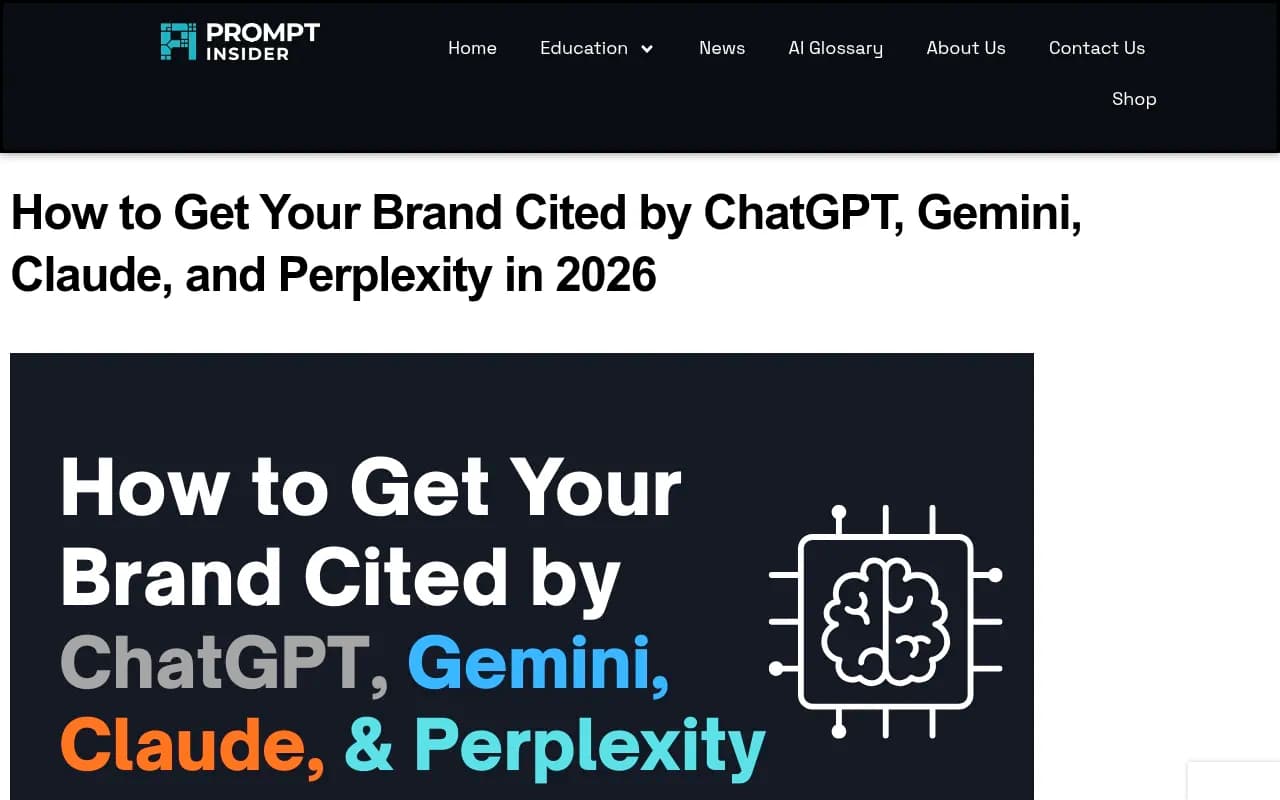 How to get cited by ChatGPT, Gemini, Claude, and Perplexity in 2026