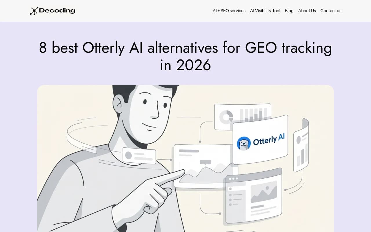 Comparison of Otterly.AI alternatives for GEO tracking