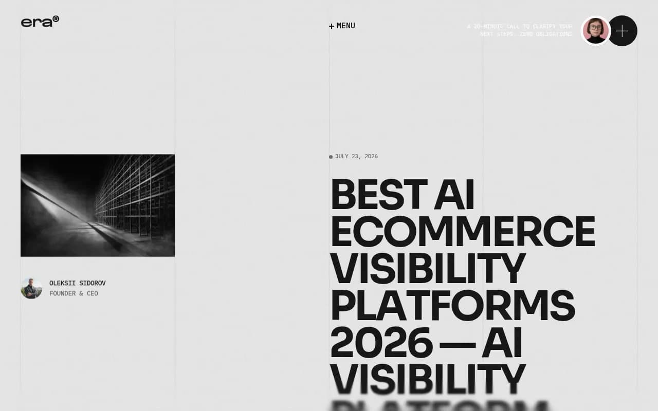 Era's comparison of AI visibility platforms for ecommerce and marketplace listings