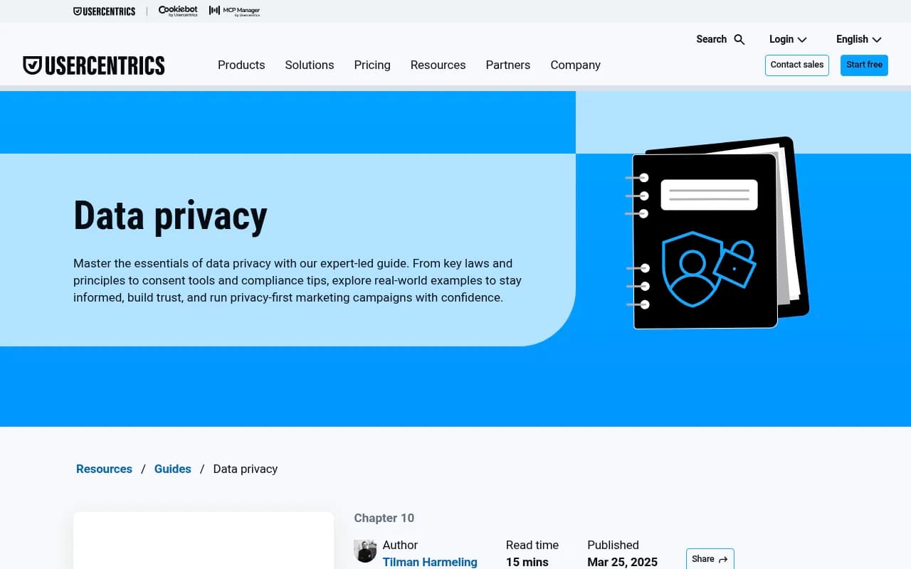 Usercentrics' guide to data privacy solutions, useful background for privacy tooling that sits alongside AI visibility platforms