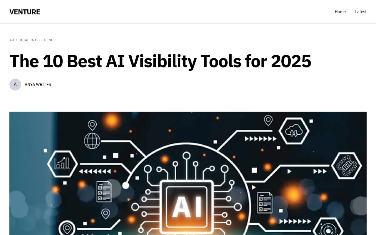Overview of AI visibility tool categories and feature sets