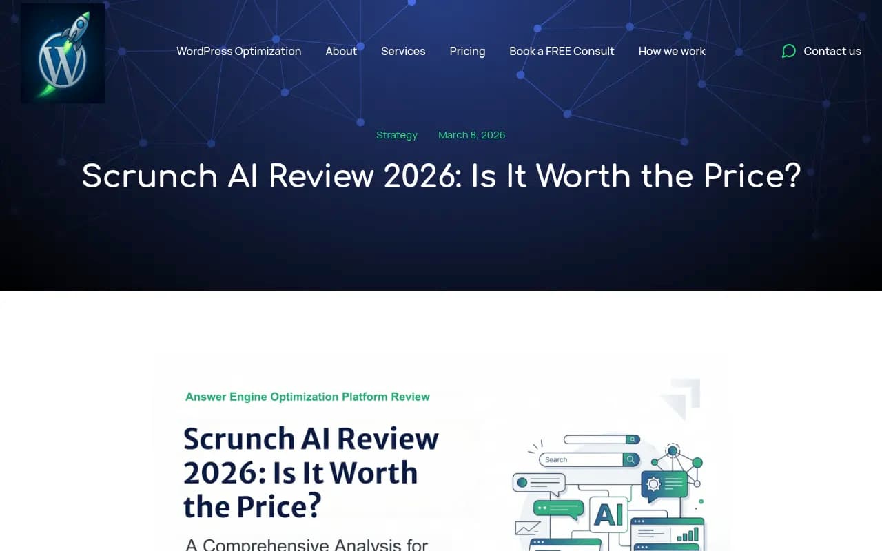Scrunch AI Review 2026 - independent analysis from WordPress Optimization
