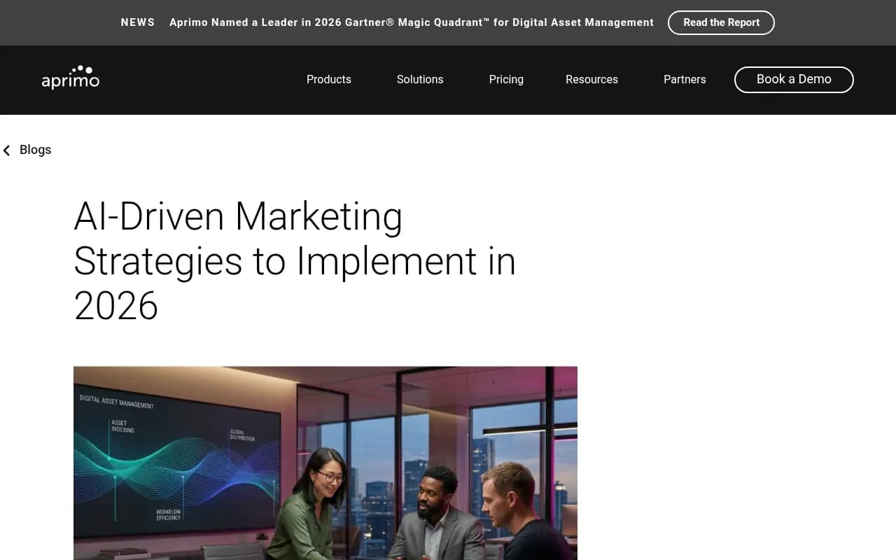 Aprimo's guide to AI-driven marketing strategies for 2026