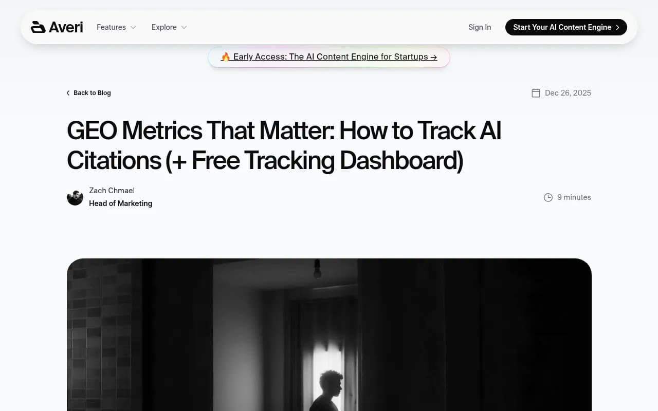 AI search visibility tracking dashboard