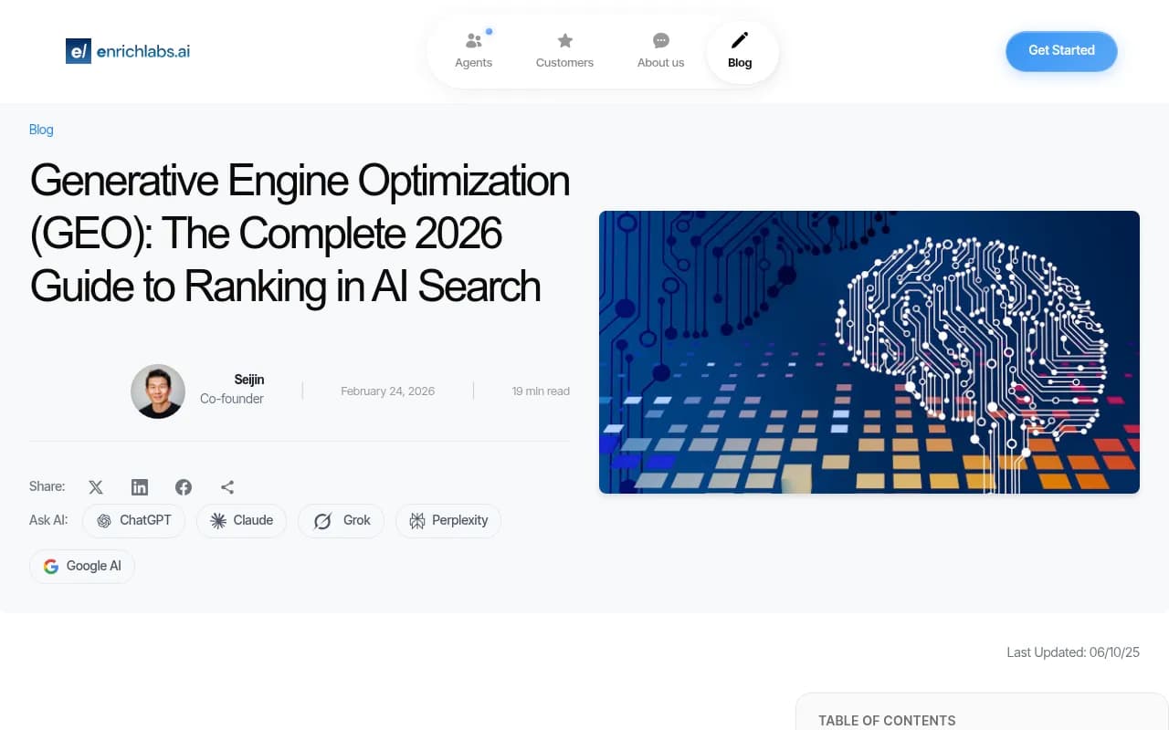 Generative Engine Optimization guide showing how GEO works