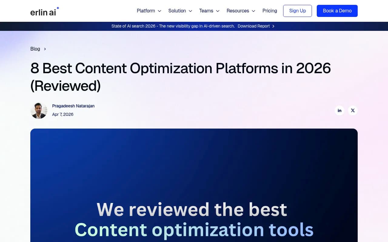 Overview of content optimization platforms including Clearscope and MarketMuse alternatives