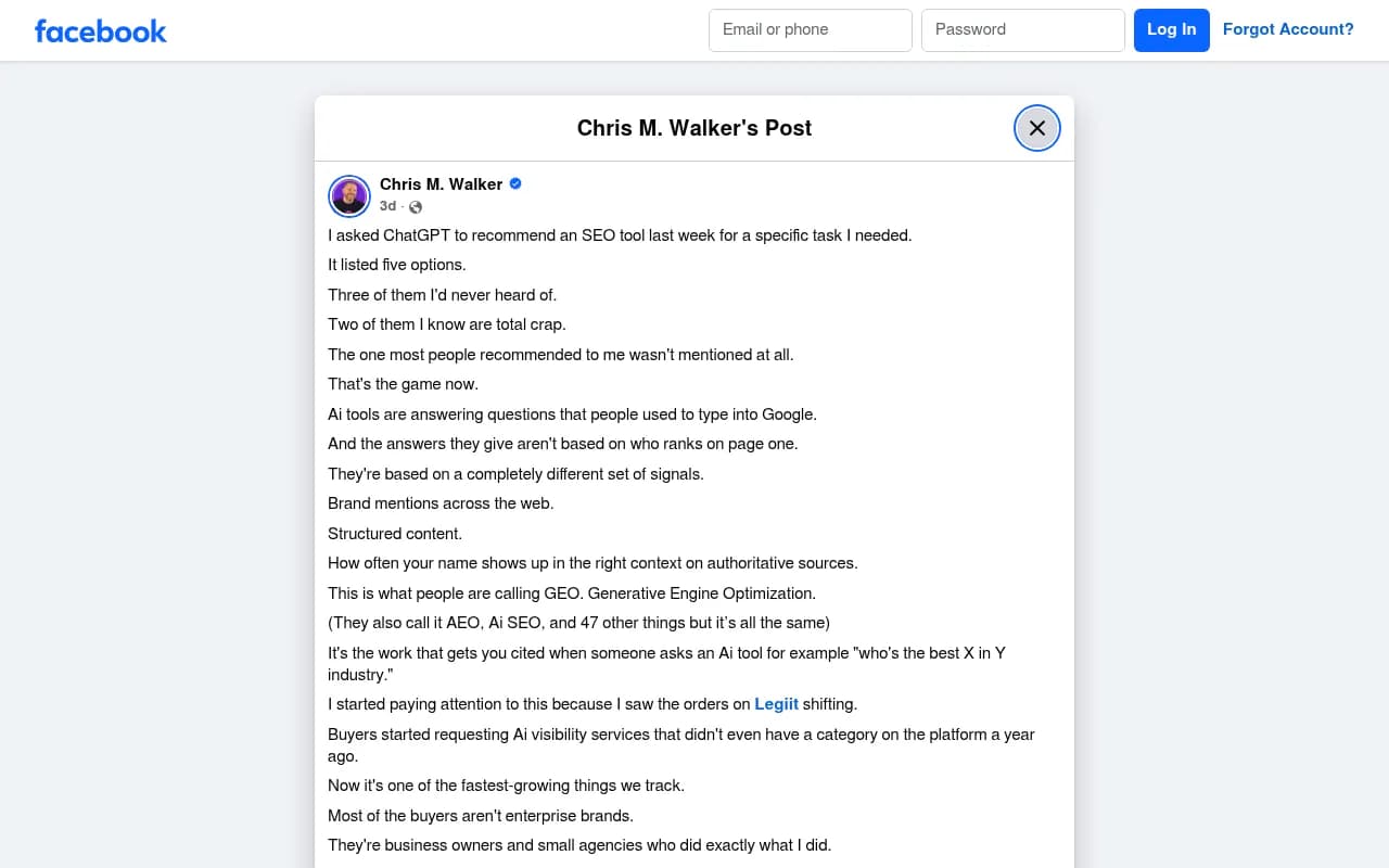 A marketer shares their experience asking ChatGPT for SEO tool recommendations -- and getting unfamiliar results