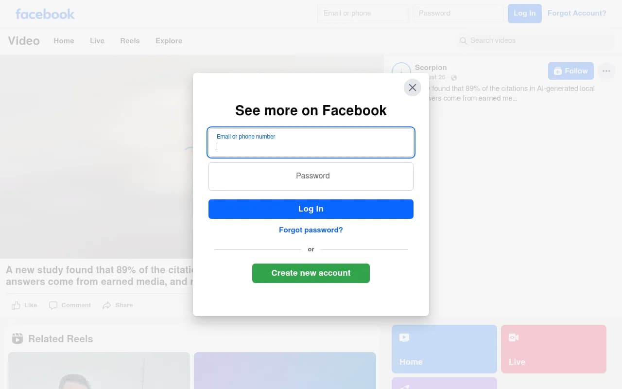 Industry discussion of a study finding 89% of AI-generated local search citations come from earned media, with reviews as the single largest component