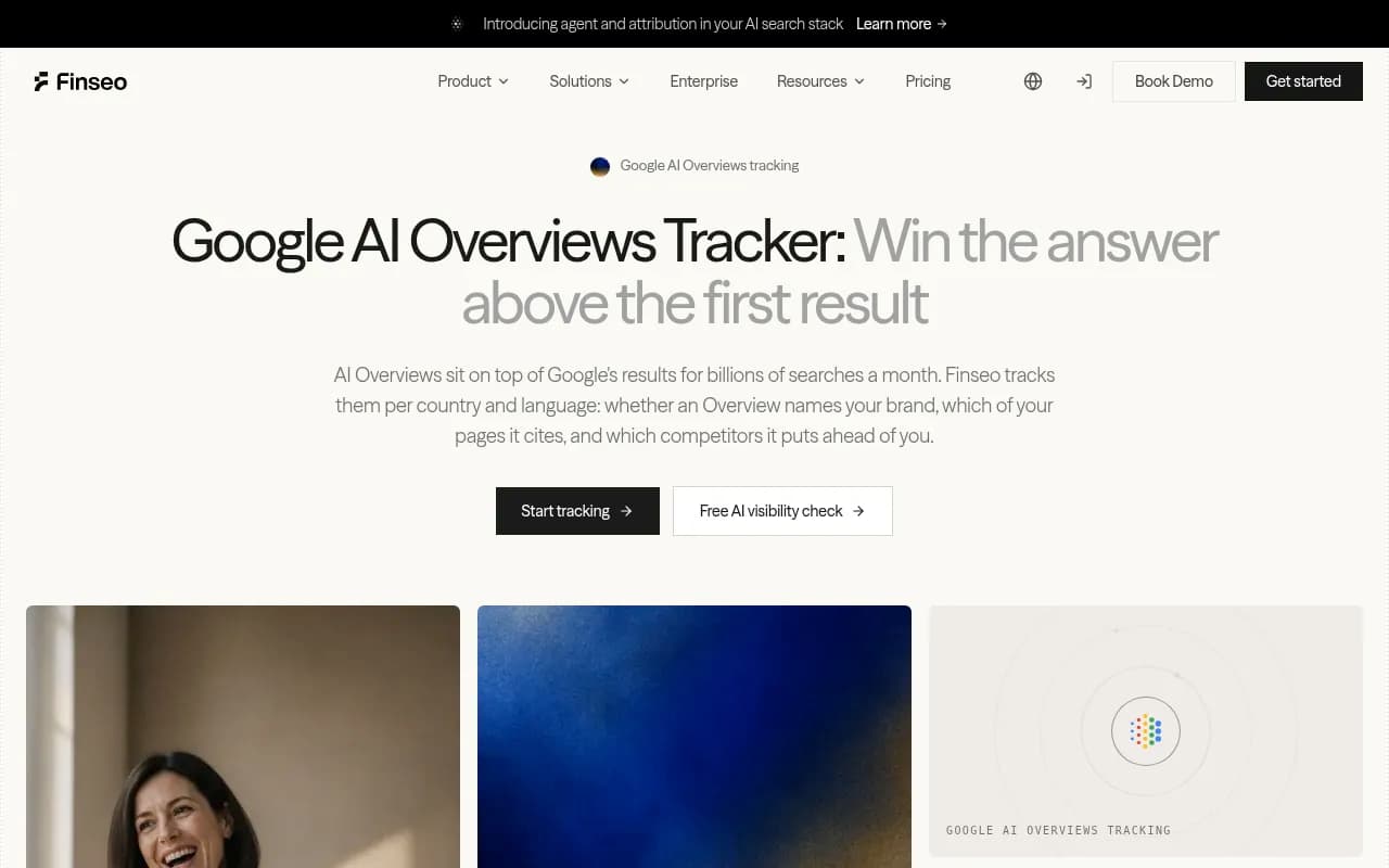 Google AI Overviews Tracker dashboard showing brand mentions, citation source breakdown, and competitor rankings