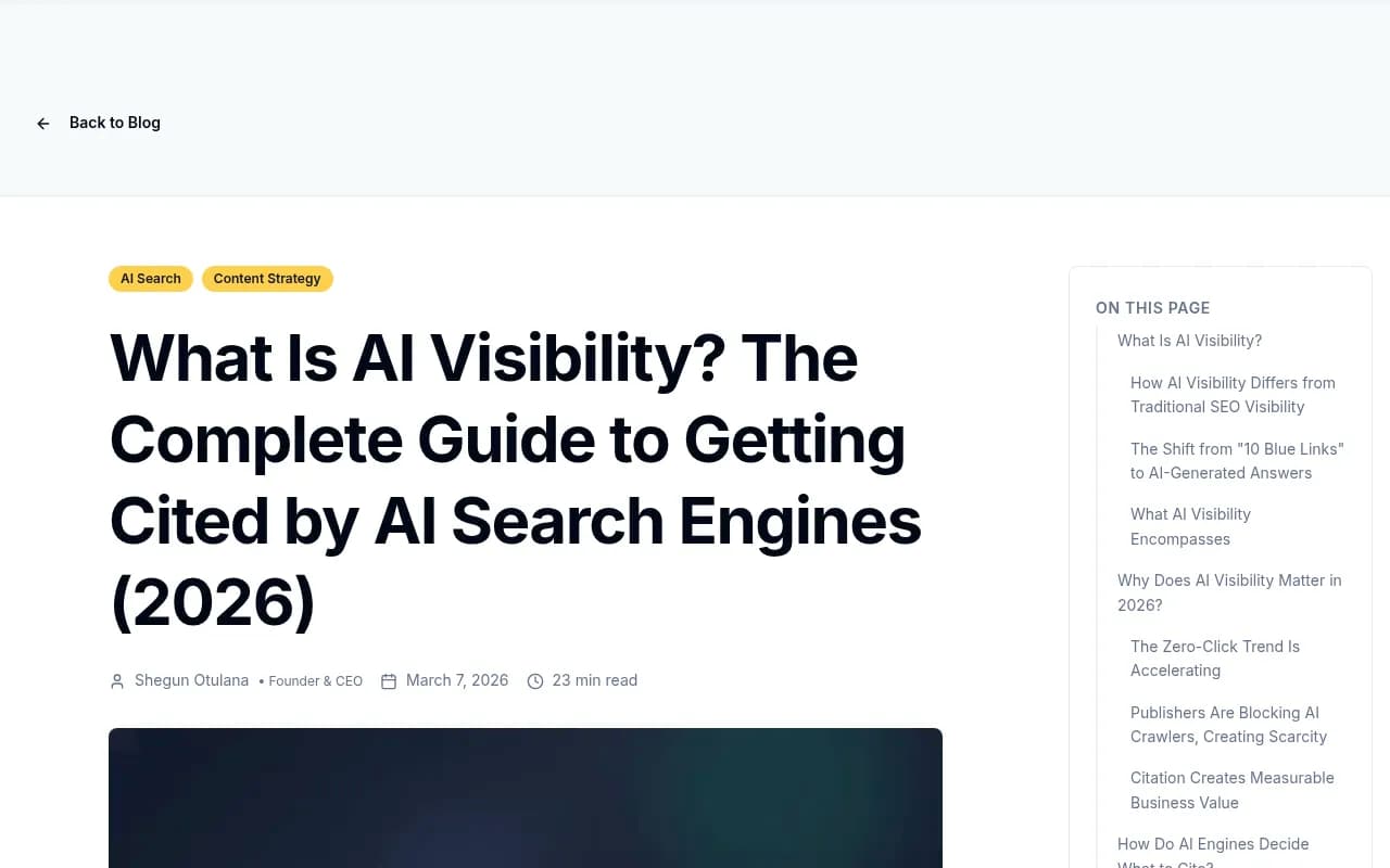 What Is AI Visibility? Complete Guide (2026) | Frase