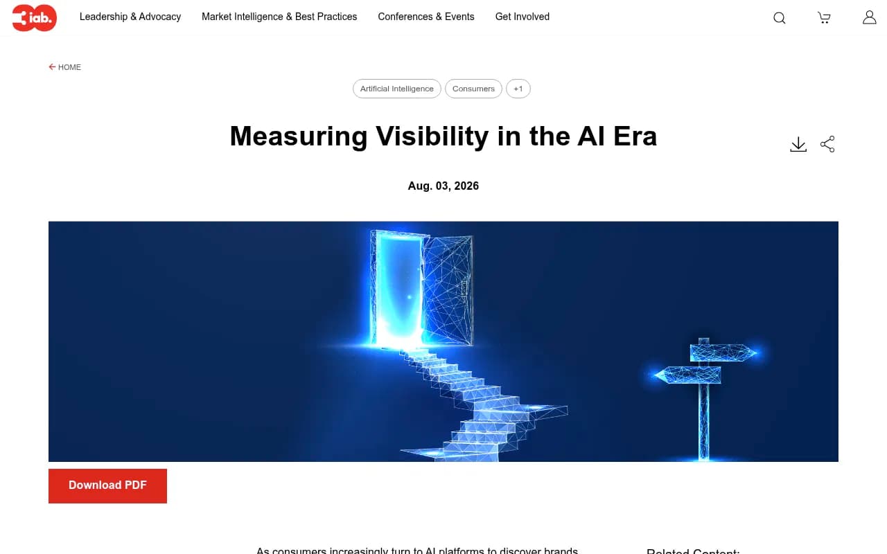 IAB's measurement framework addresses inconsistent AI visibility methodologies across vendors