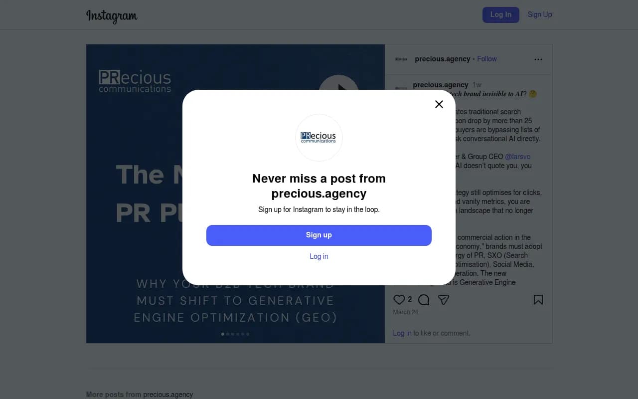 B2B brands invisible to AI search