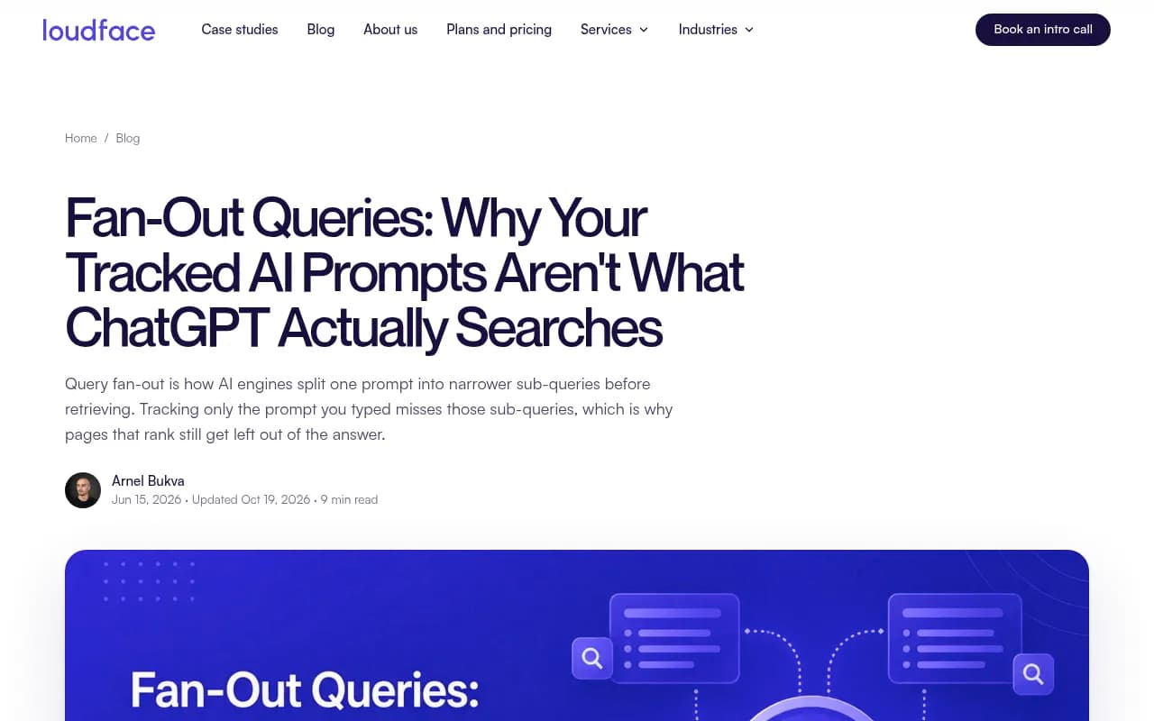 LoudFace's walkthrough of query fan-out, with a worked example of mapping sub-queries against your own site