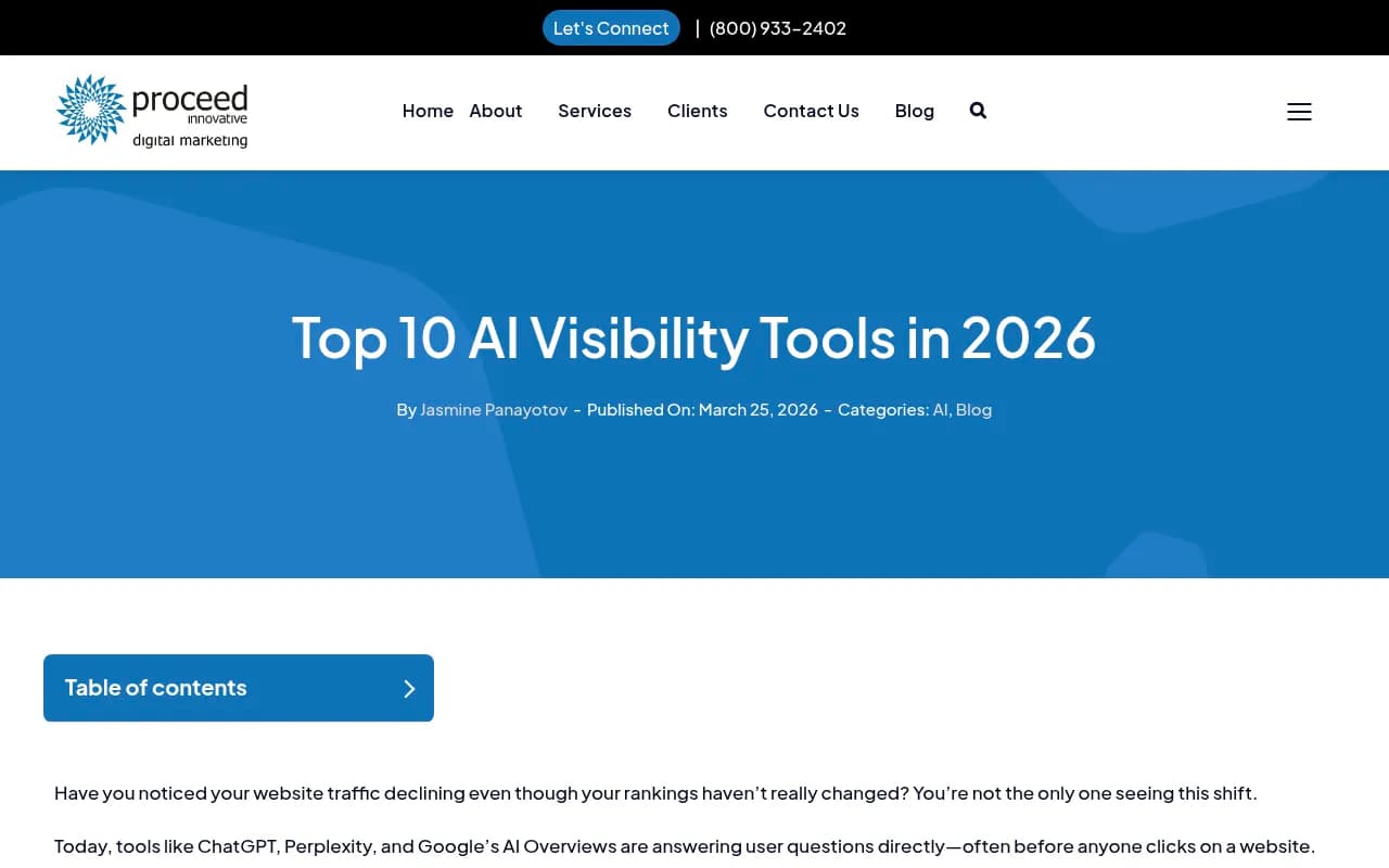 Top AI Visibility Tools 2026 comparison overview