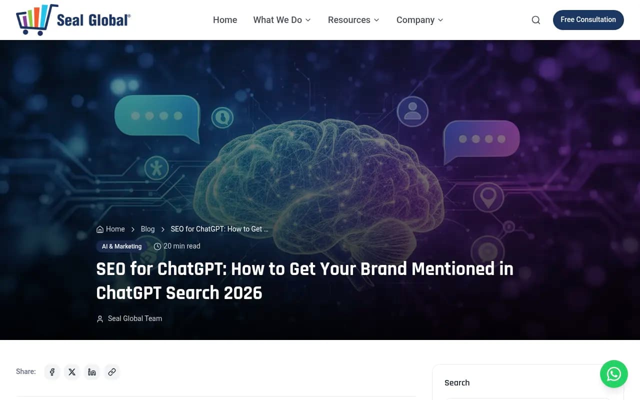 ChatGPT brand visibility research showing competitive vs niche category dynamics