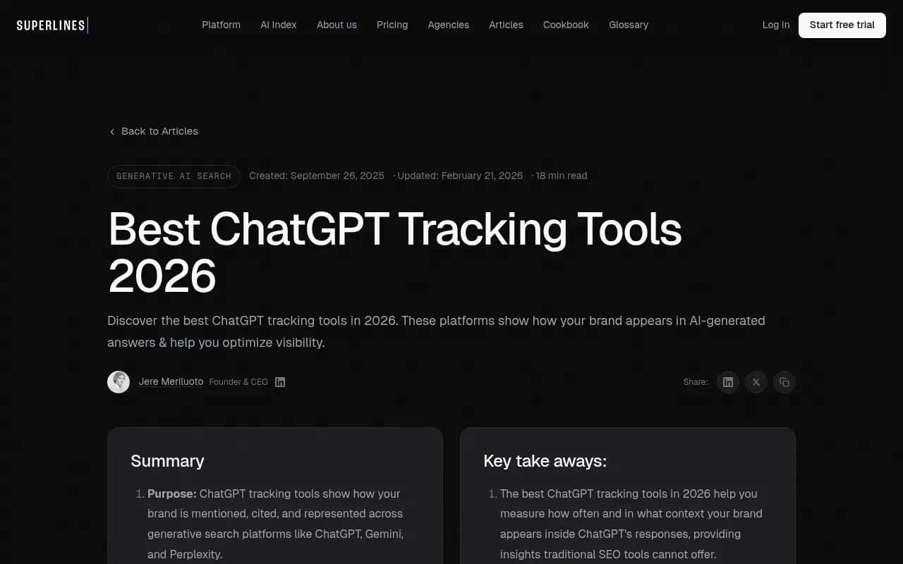 ChatGPT tracking tools comparison