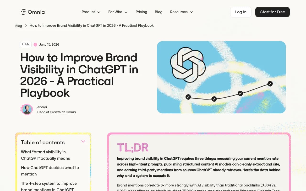 Practical guide to improving brand visibility in ChatGPT covering content strategy and prompt clusters