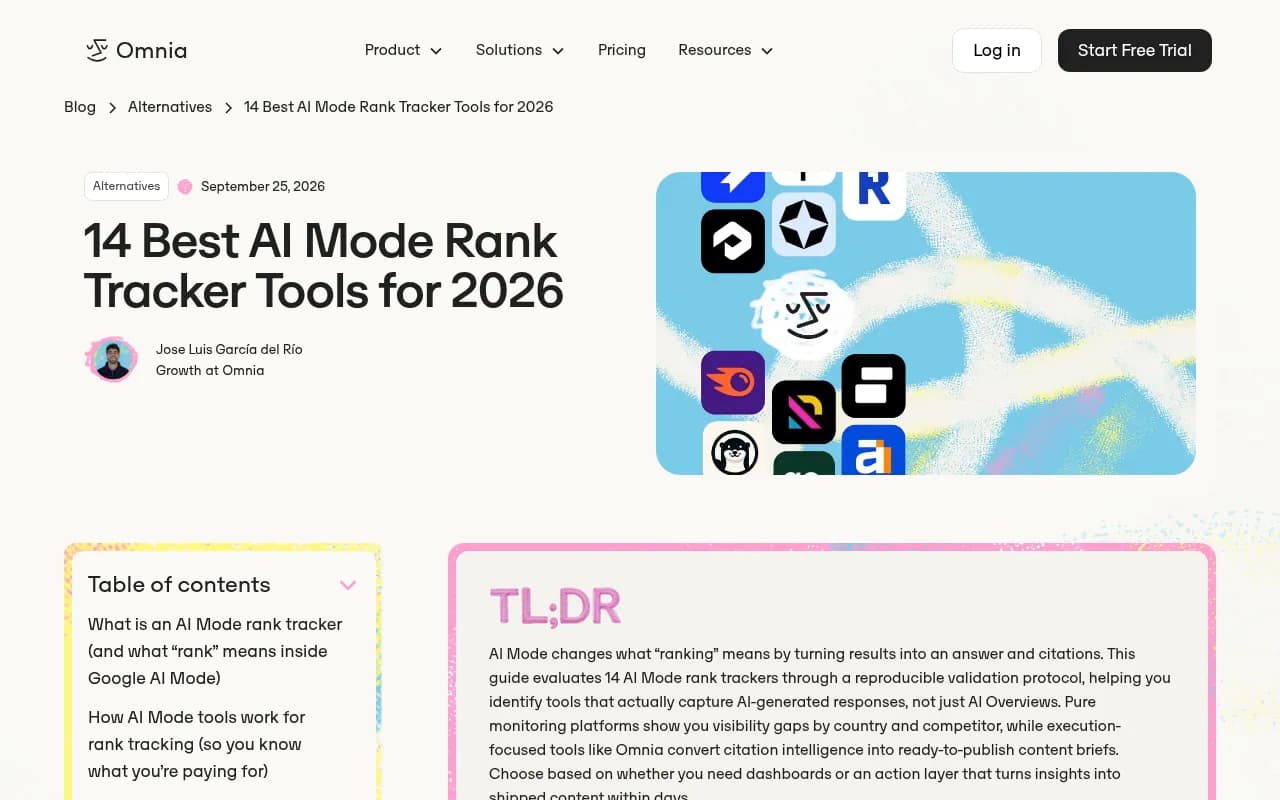 Comparison overview of the leading AI Mode rank tracking tools showing pricing, platform coverage, and tracking approach for 2026