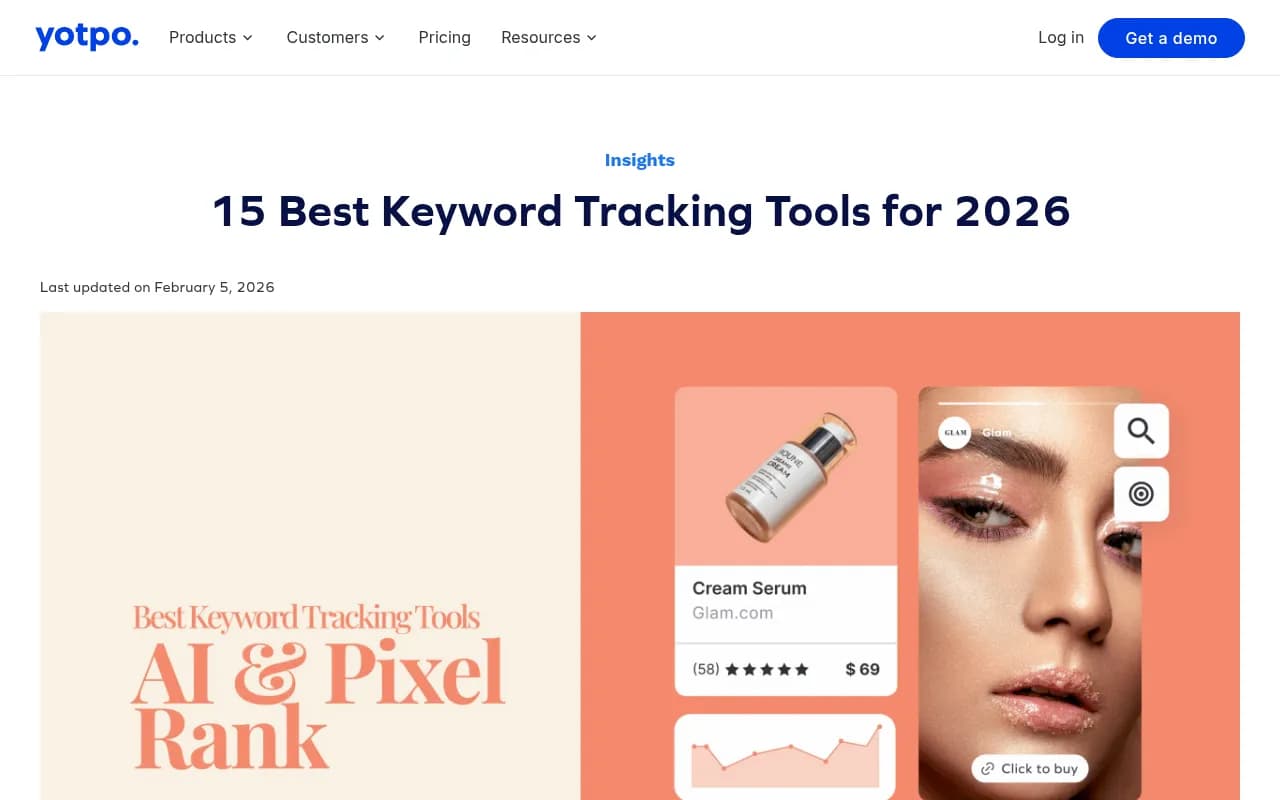 Traditional SEO dashboard showing keyword rankings