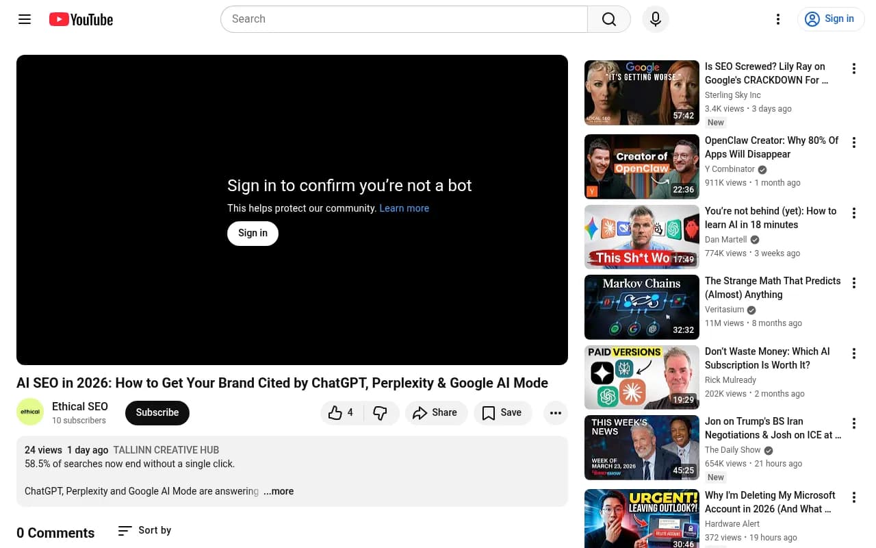 AI SEO in 2026: How to Get Your Brand Cited by ChatGPT, Perplexity & Google AI Mode