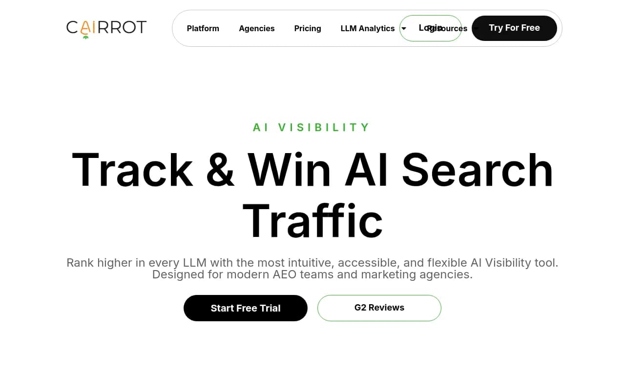 Screenshot of Cairrot website