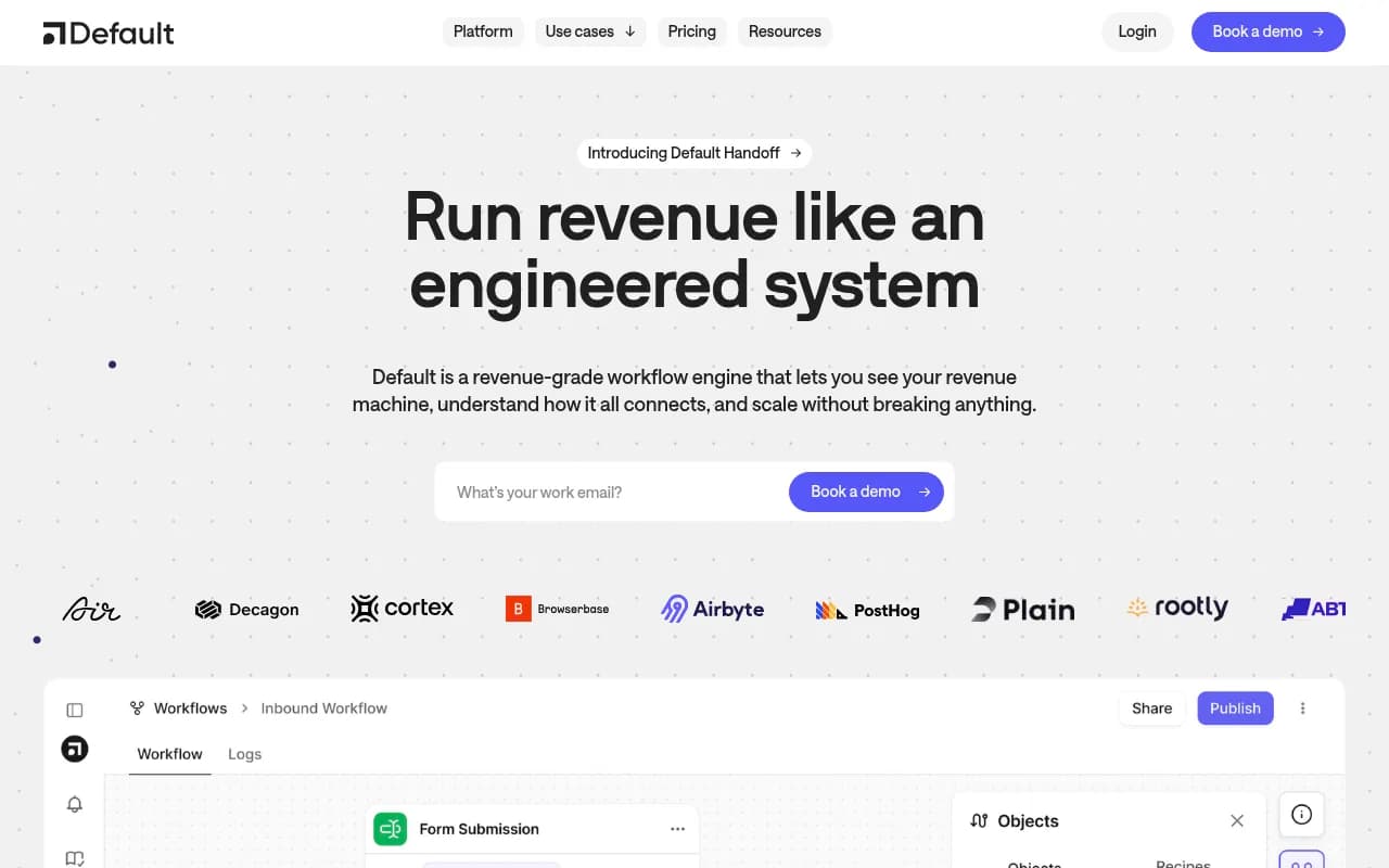 Screenshot of Default website