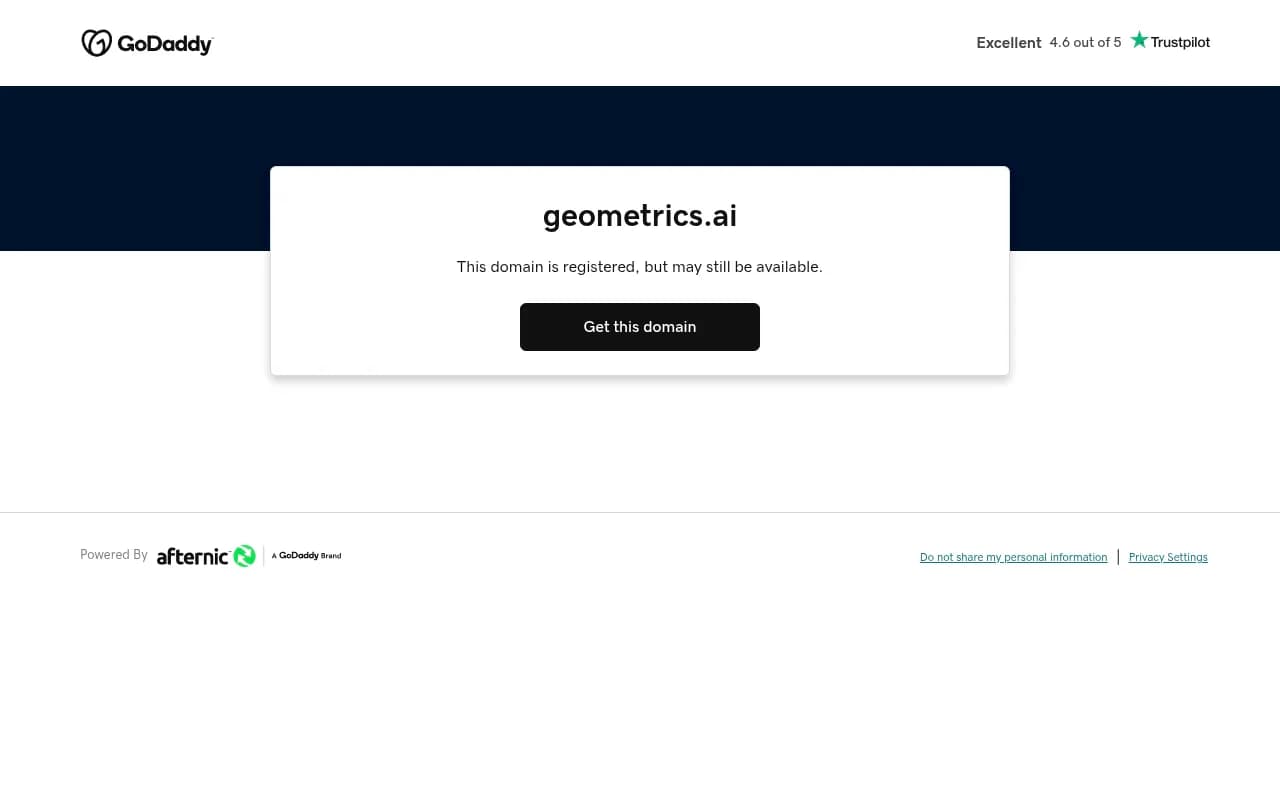 Screenshot of GEO Metrics website