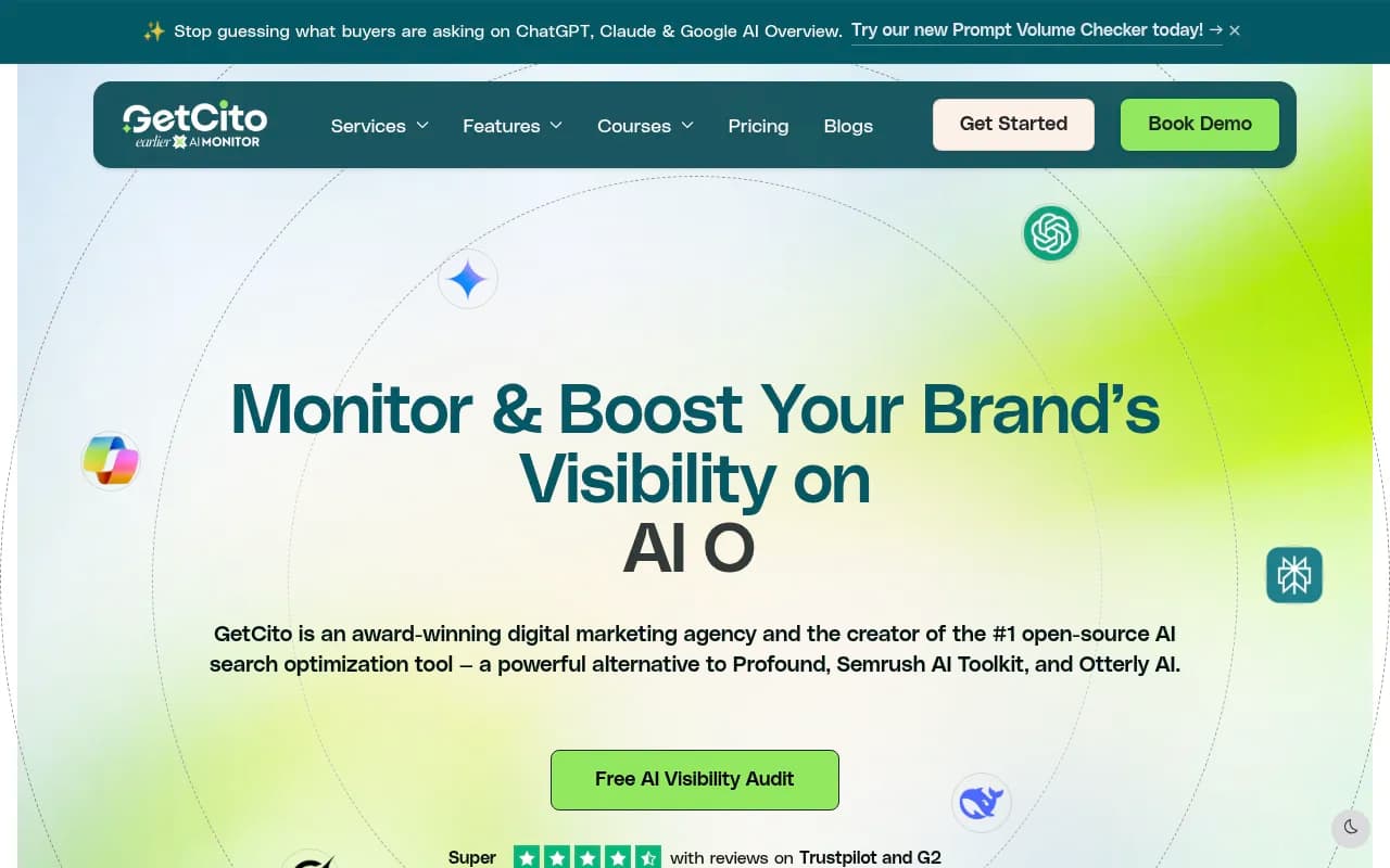 Screenshot of GetCito website