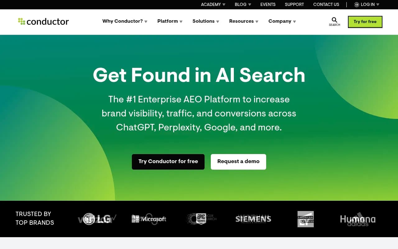 Screenshot of Searchmetrics website